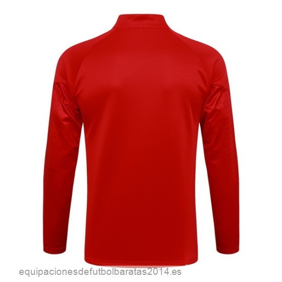 Nuevo Ropa Deportiva Con Cremallera Larga AC Milan 23/24 Rojo Baratas